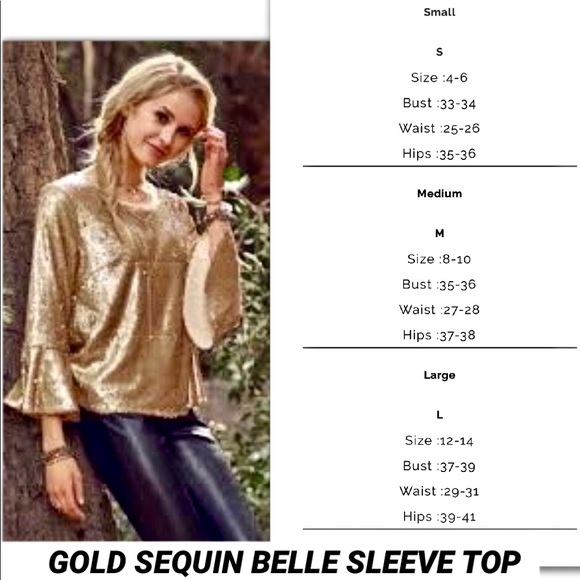 GOLD MATTE SEQUIN WITH A TOUCH OF BOHO - Picture 7 of 8